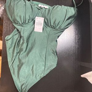 Olive green body suit